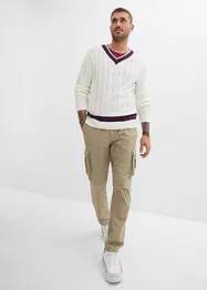 Pantalon droit cargo 100% coton, Regular, bonprix