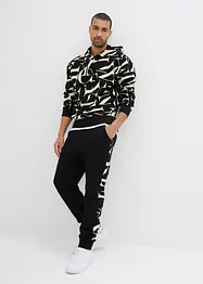 Pantalon de jogging avec empiècement, Regular, bonprix