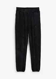 Pantalon de jogging aspect délavé 100% coton, loose, bonprix