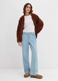 Jean large taille mi-haute avec ceinture, bonprix