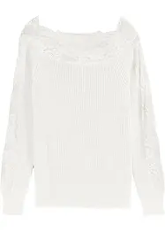 Pull avec dentelle, bonprix