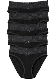Lot de 5 slips à dentelle, bonprix