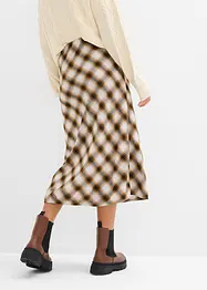 Jupe midi en flanelle 100% coton, bonprix