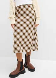 Jupe midi en flanelle 100% coton, bonprix