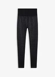 Legging thermo sans couture avec intérieur doux et motif pied-de-poule, bonprix