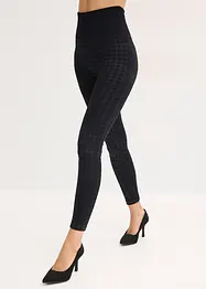 Legging thermo sans couture avec intérieur doux et motif pied-de-poule, bonprix