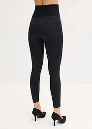 Legging thermo sans couture avec intérieur doux et motif pied-de-poule, bonprix