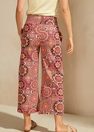 Jupe-culotte large en jersey avec large taille smokée, longueur 7/8, bonprix