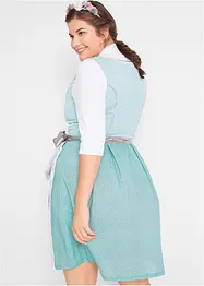 Dirndl avec tablier en dentelle, longueur genou (ens. 2 pces), bonprix