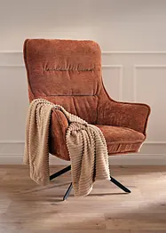 Plaid douillet aspect velours côtelé toucher cachemire, bonprix