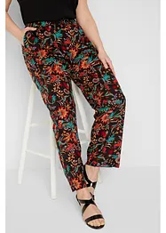 Pantalon taille élastiquée en viscose, bonprix