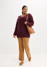 Pull long duveteux, bonprix