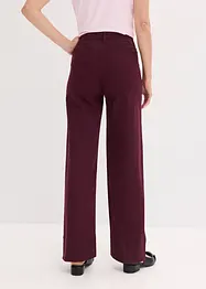 Pantalon en twill avec passepoil et poches raglan, bonprix