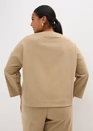 Tunique à imprimé chevrons en tissu épais, bonprix
