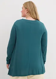 T-shirt à manches longues en viscose douce, bonprix
