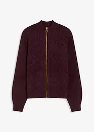 Gilet en maille torsadée, bonprix