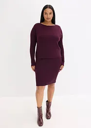 Robe en maille et pull sans manches (ens. 2 pces), bonprix