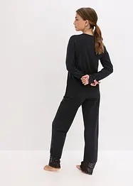 Pyjama avec finitions dentelle, bonprix