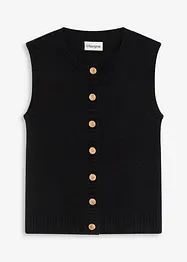 Gilet sans manches en maille, bonprix