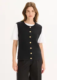 Gilet sans manches en maille, bonprix