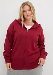 Sweat zippé long, bonprix