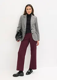 Blazer motif chevrons en laine mélangée, bonprix