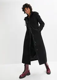Manteau aspect laine, coupe longue, bonprix