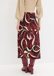 Jupe midi en satin fluide, bonprix