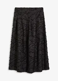 Jupe midi texturée, bonprix