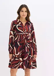 Robe-tunique en satin fluide, bonprix