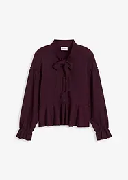 Blouse en jersey texturé, bonprix