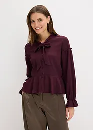 Blouse en jersey texturé, bonprix