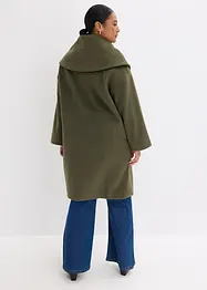 Manteau aspect laine à large col, bonprix