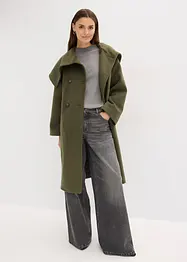 Manteau aspect laine à large col, bonprix