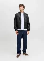 Veste bomber en cuir JJ REBEL, J&J Rebel