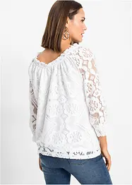 T-shirt manches longues en dentelle, bonprix