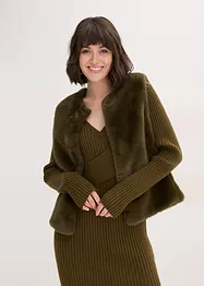 Gilet sans manches en teddy, bonprix