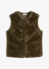 Gilet sans manches en teddy, bonprix