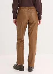 Pantalon enduit à taille élastiquée, bonprix