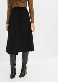 Jupe midi en viscose mélangée, bonprix