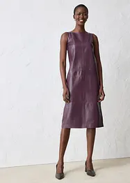 Robe en cuir d’agneau nappa, bonprix