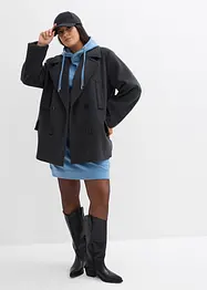 Robe molletonnée à capuche, bonprix