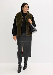 Gilet sans manches en teddy, bonprix