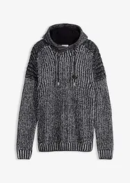 Pull à capuche et détails motard, bonprix