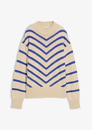 Pull à rayures texturées, bonprix