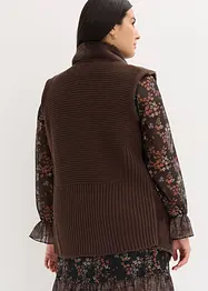 Gilet sans manches effet peau lainée, bonprix