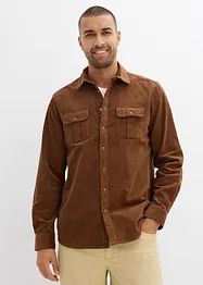 Chemise en velours côtelé de coton extensible, bonprix