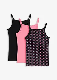 Lot de 3 tops en coton extensible, bonprix