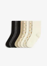 Lot de 8 paires de chaussettes courtes avec lurex, bonprix