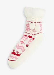 Chaussettes douillettes à doublure polaire et semelle intégrée, bonprix